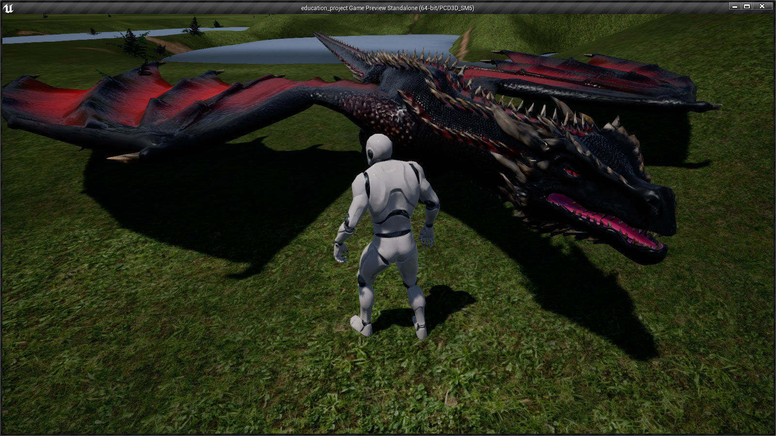 Dragon fire Low-poly 3D model_16