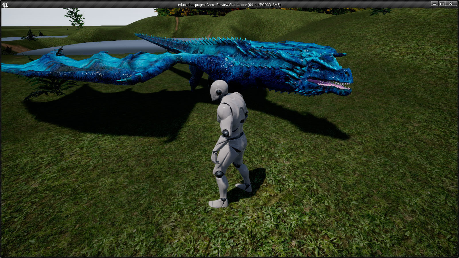 Dragon fire Low-poly 3D model_17