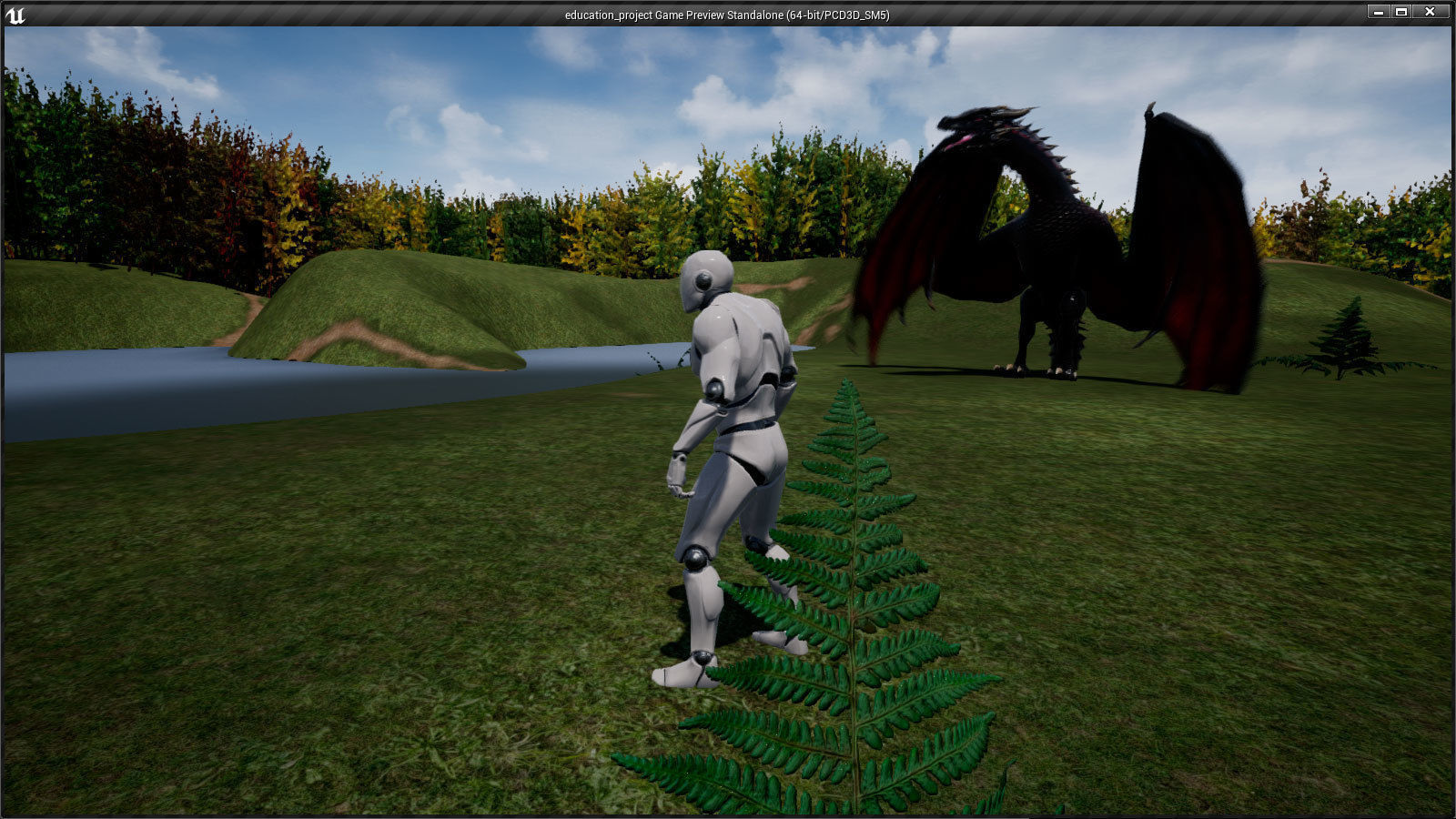 Dragon fire Low-poly 3D model_19