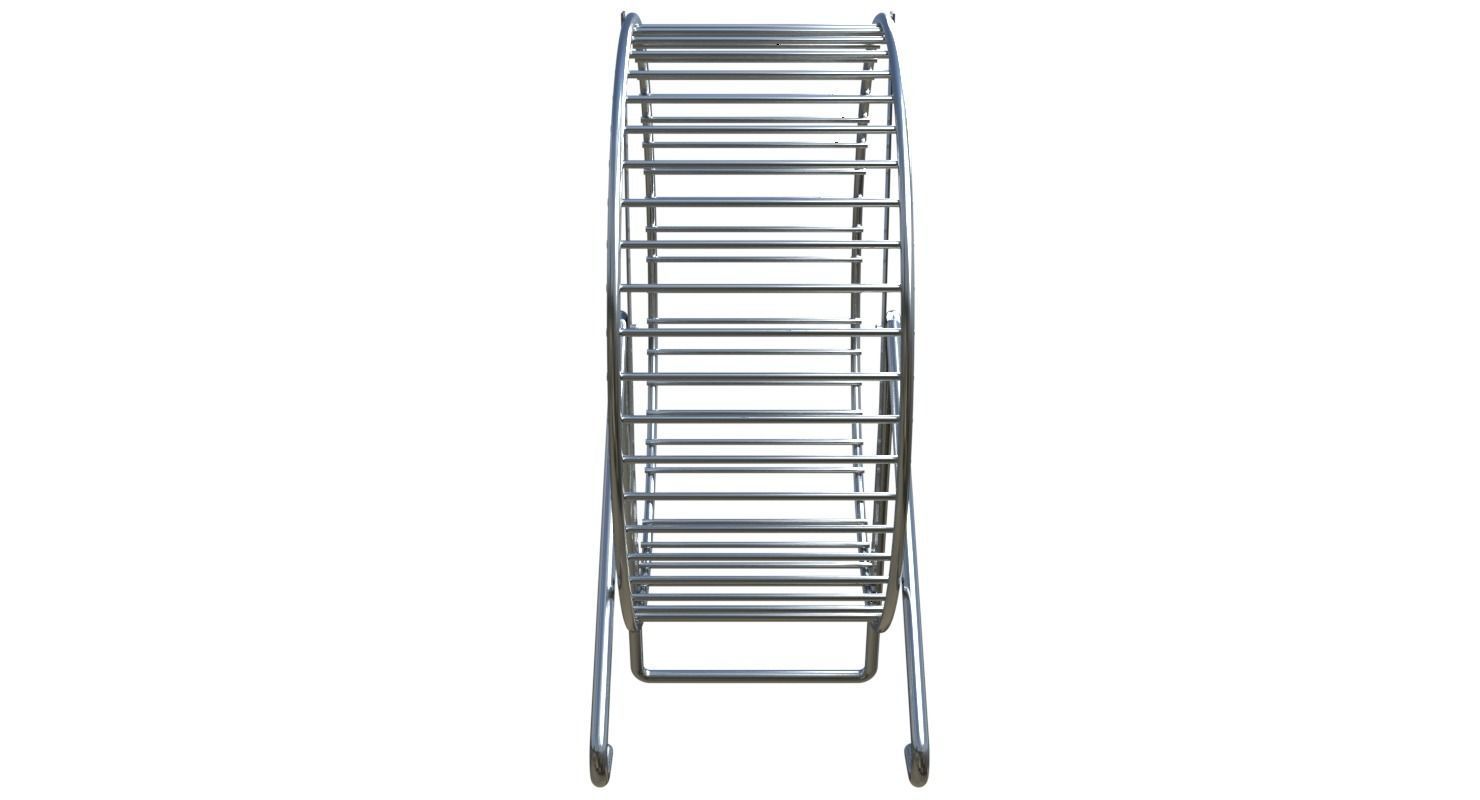 Metal Hamster Wheel 3D model_5