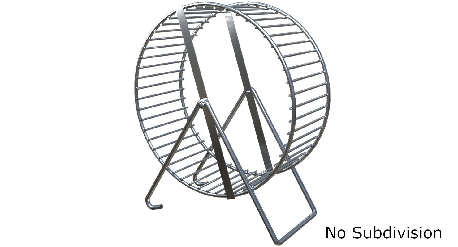 Metal Hamster Wheel 3D model_1