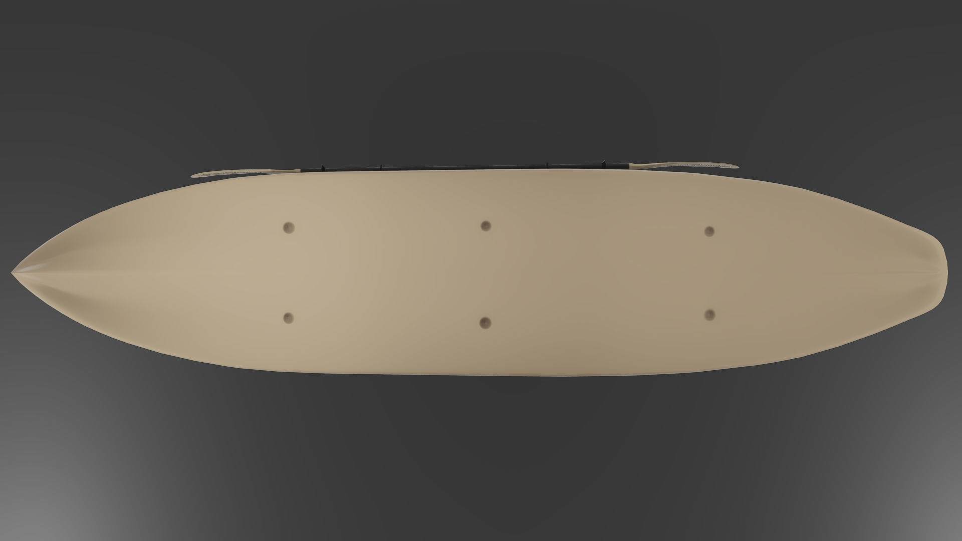 Sit-On-Top Kayak Low-poly 3D model_9