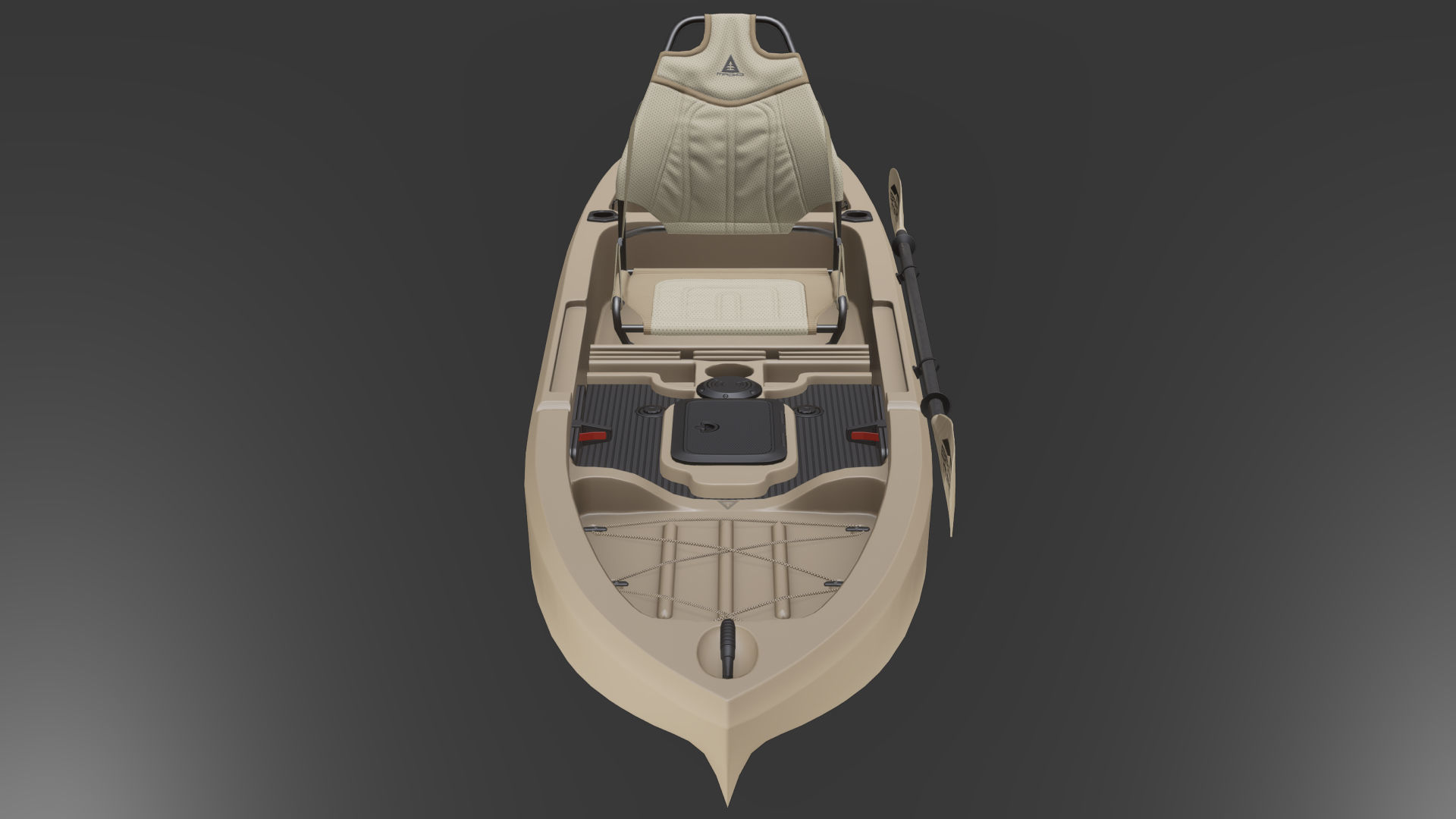 Sit-On-Top Kayak Low-poly 3D model_11