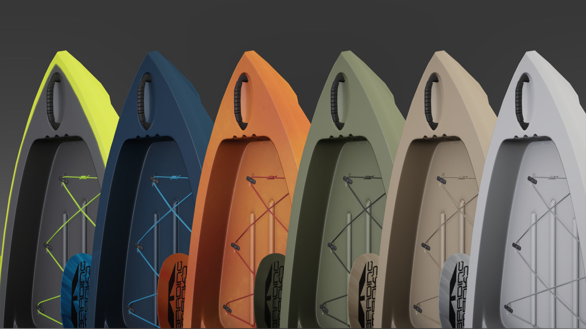 Sit-On-Top Kayak Low-poly 3D model_31