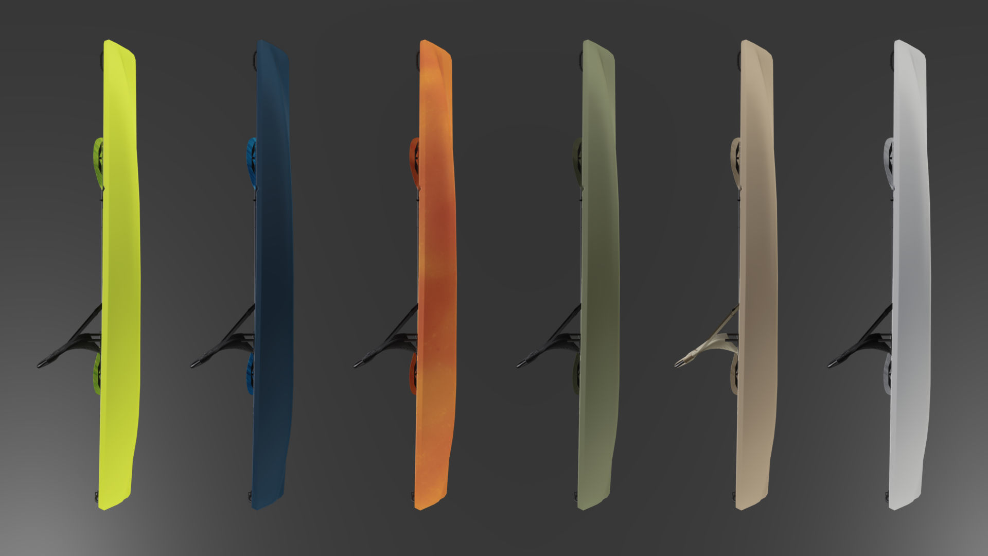 Sit-On-Top Kayak Low-poly 3D model_23