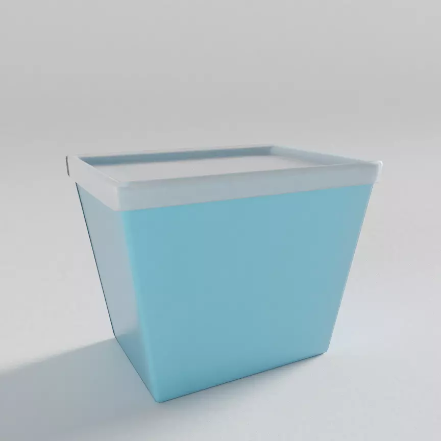 Tupperware Storage Container 3D model_0