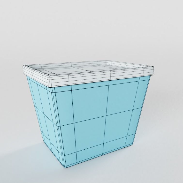 Tupperware Storage Container 3D model_4