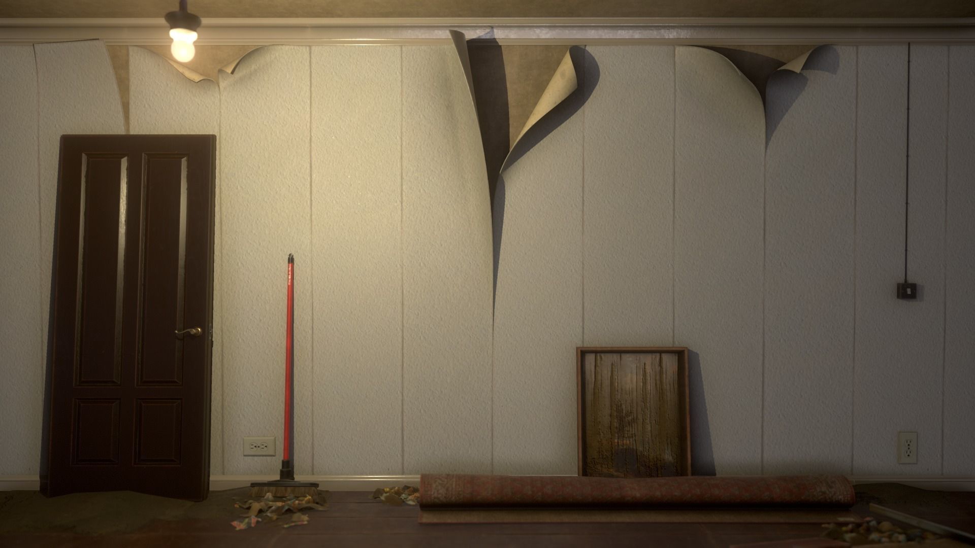 Low-Poly Old Wallpapers Pack Low-poly 3D model_1