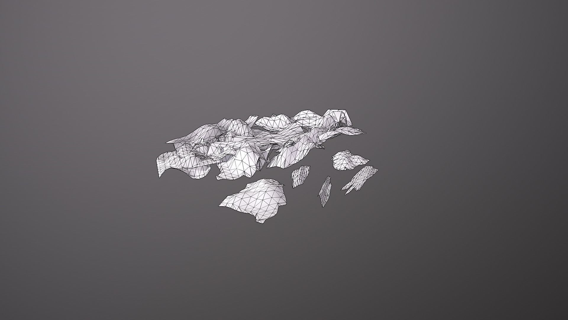 Low-Poly Old Wallpapers Pack Low-poly 3D model_13