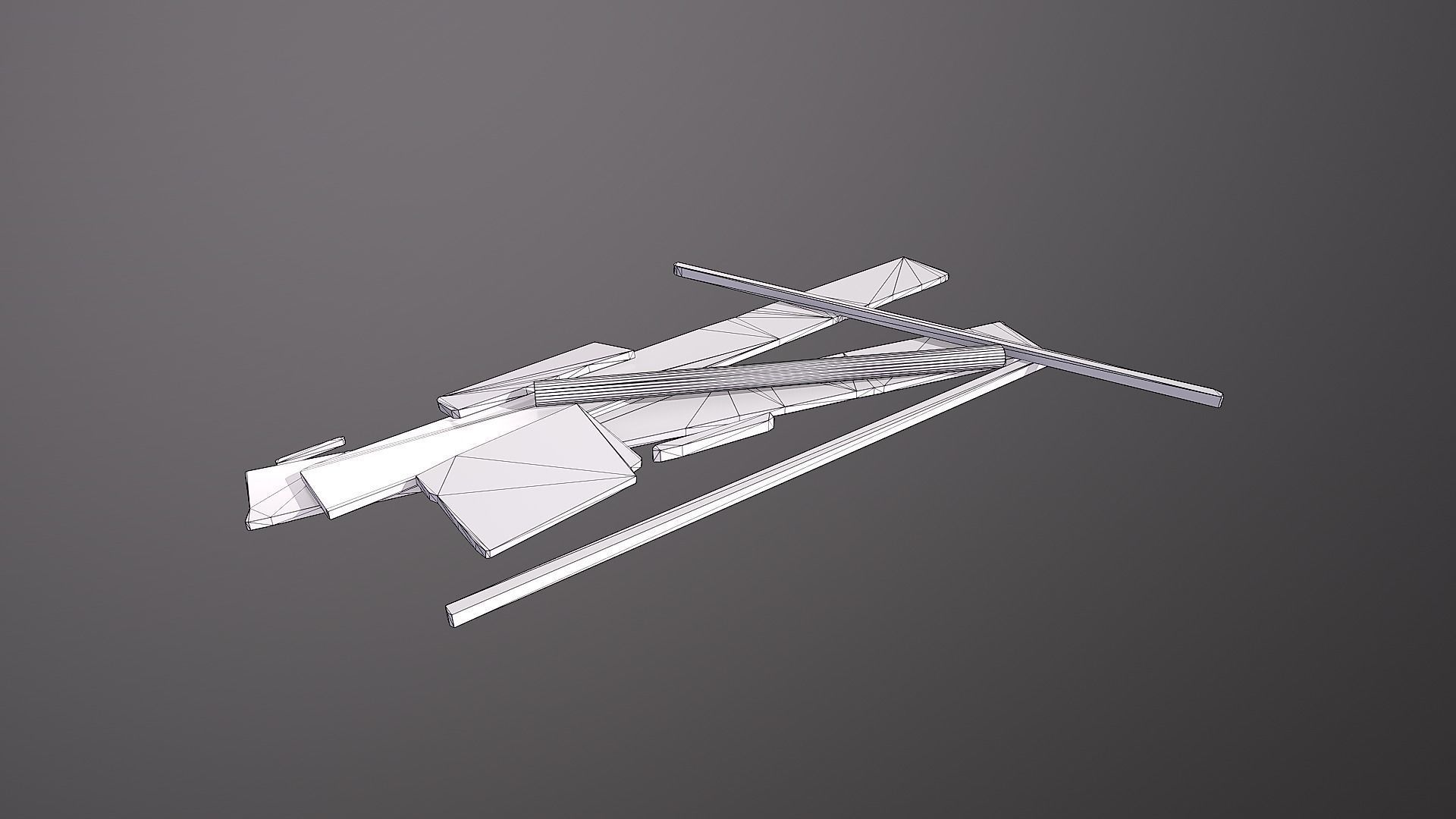 Low-Poly Old Wallpapers Pack Low-poly 3D model_19