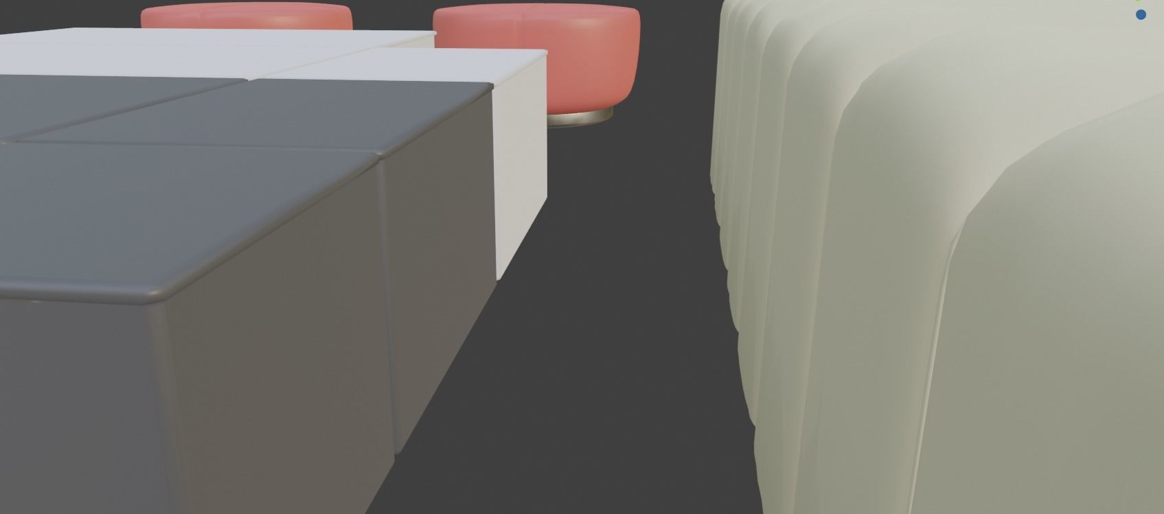 Living room set2 2x Sofa 3x Drums 1x8 Body Table 2x Lighting 3D model_4