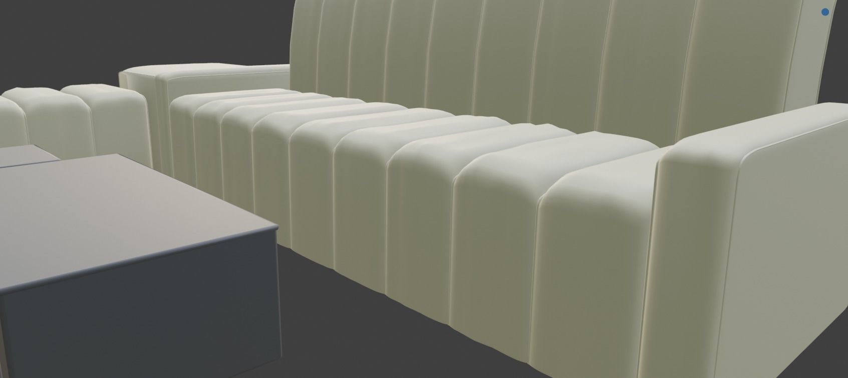 Living room set2 2x Sofa 3x Drums 1x8 Body Table 2x Lighting 3D model_3