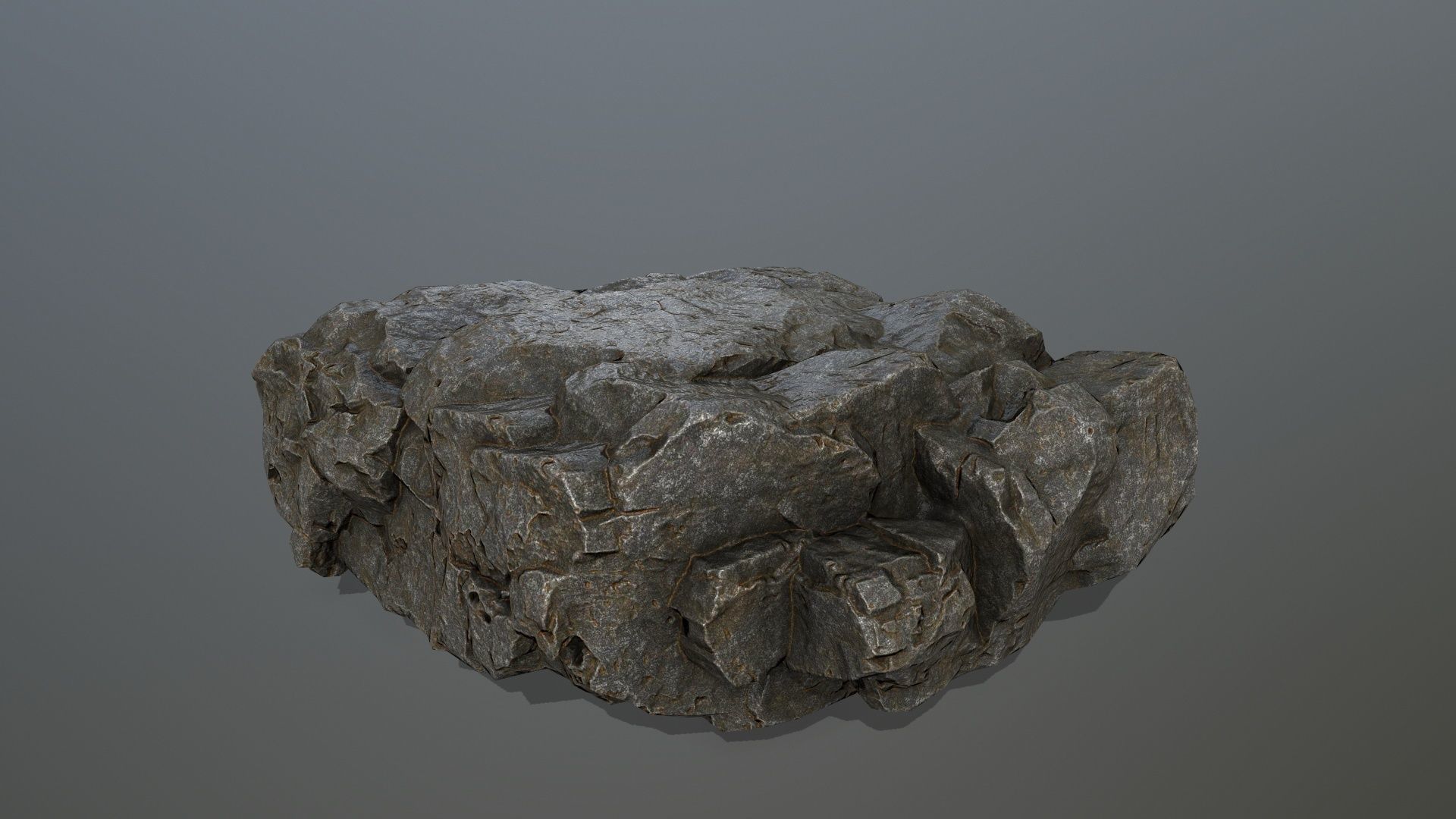 cliff rocks Low-poly 3D model_13