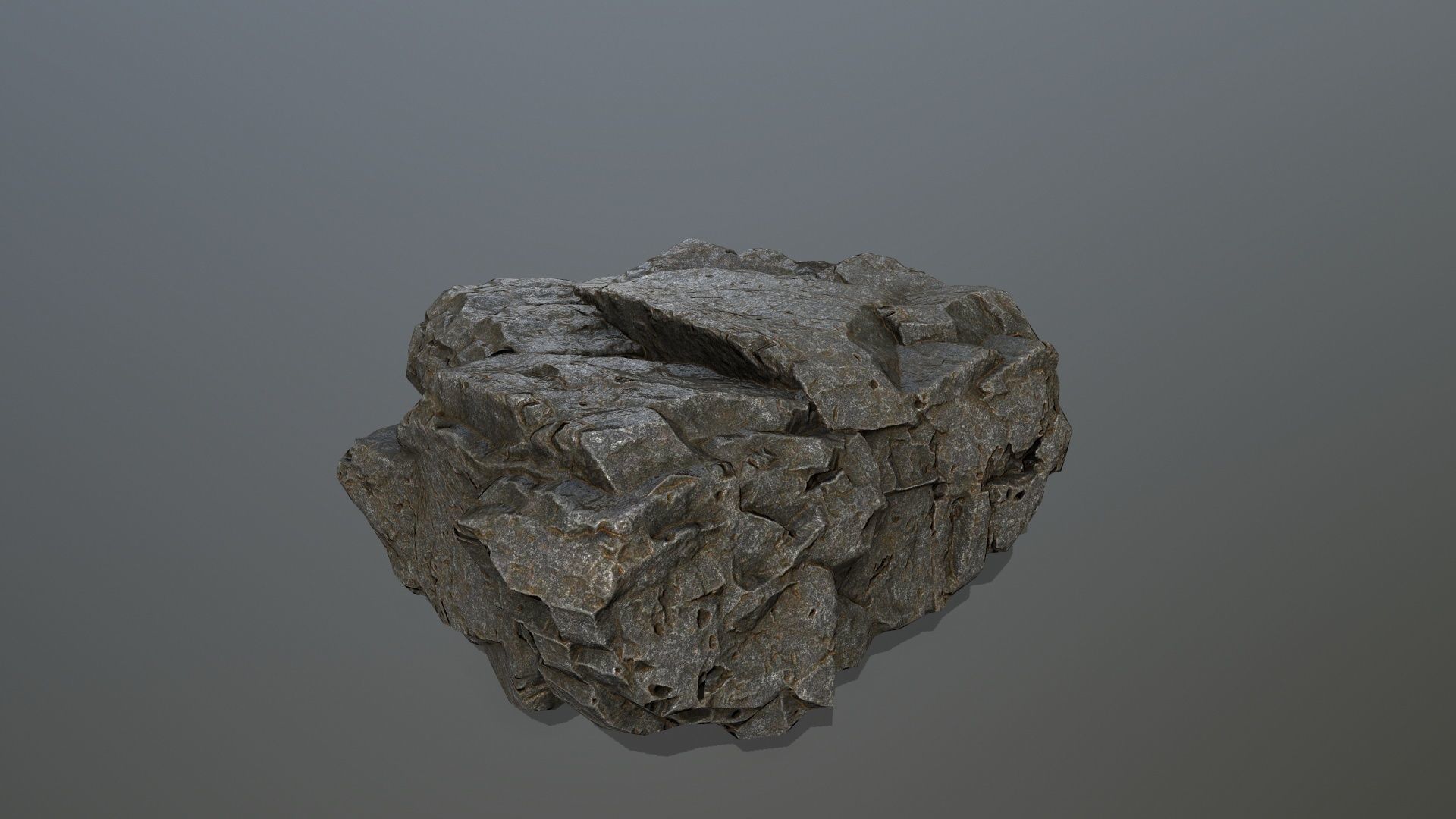 cliff rocks Low-poly 3D model_11