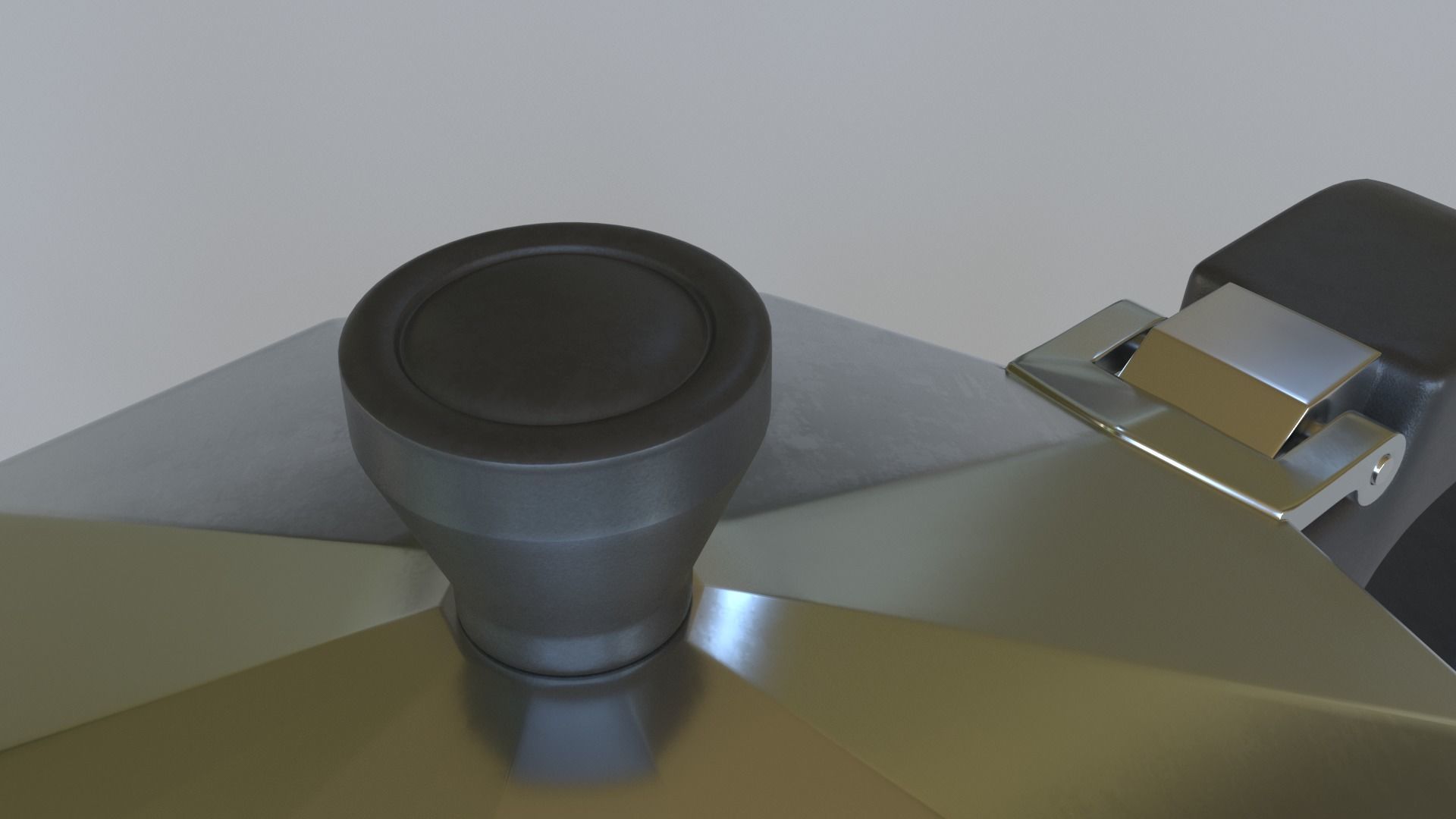 Moka Pot GROSCHE Milano Stovetop Espresso Maker Black 3D model_2