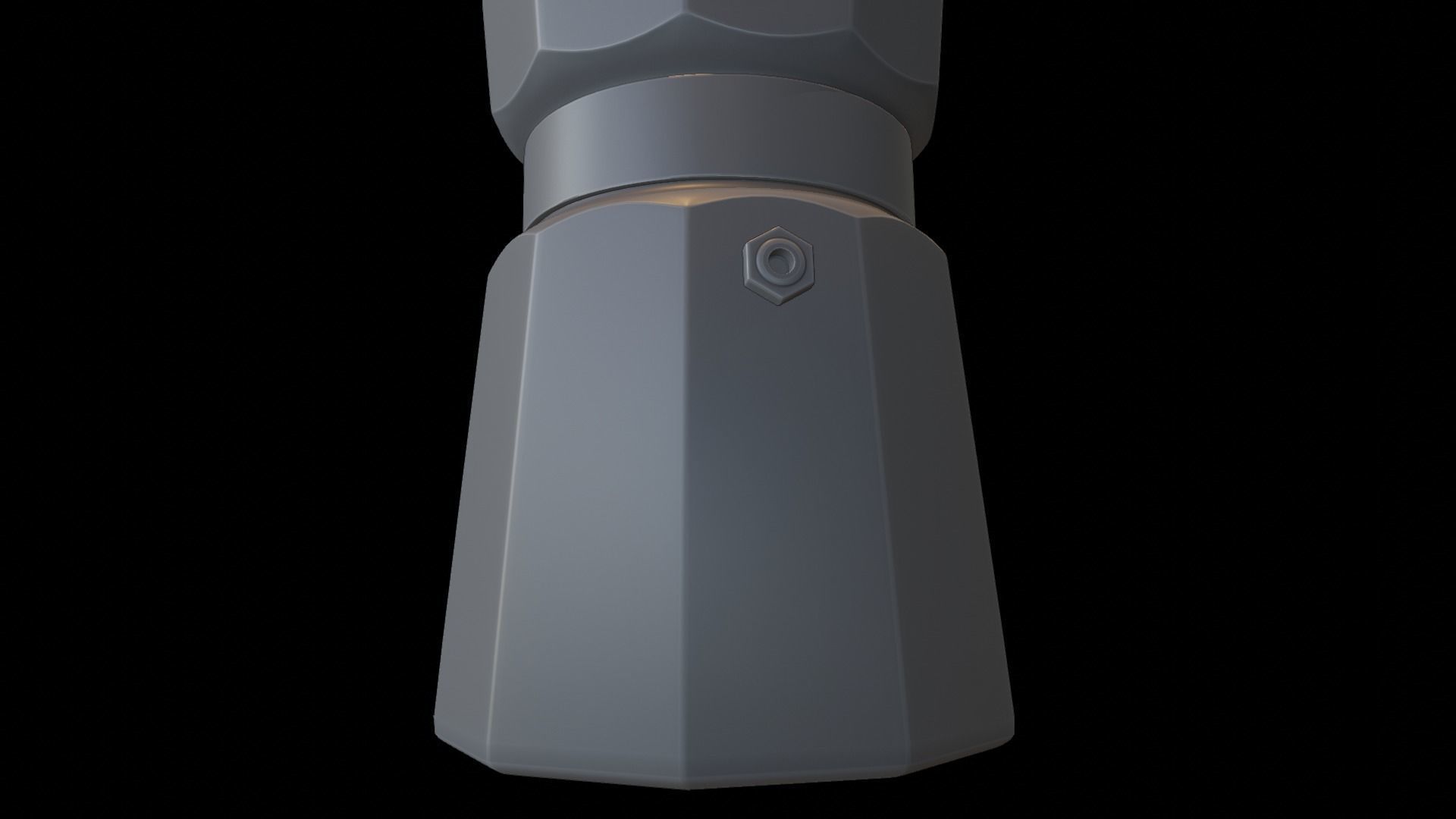 Moka Pot GROSCHE Milano Stovetop Espresso Maker Black 3D model_21