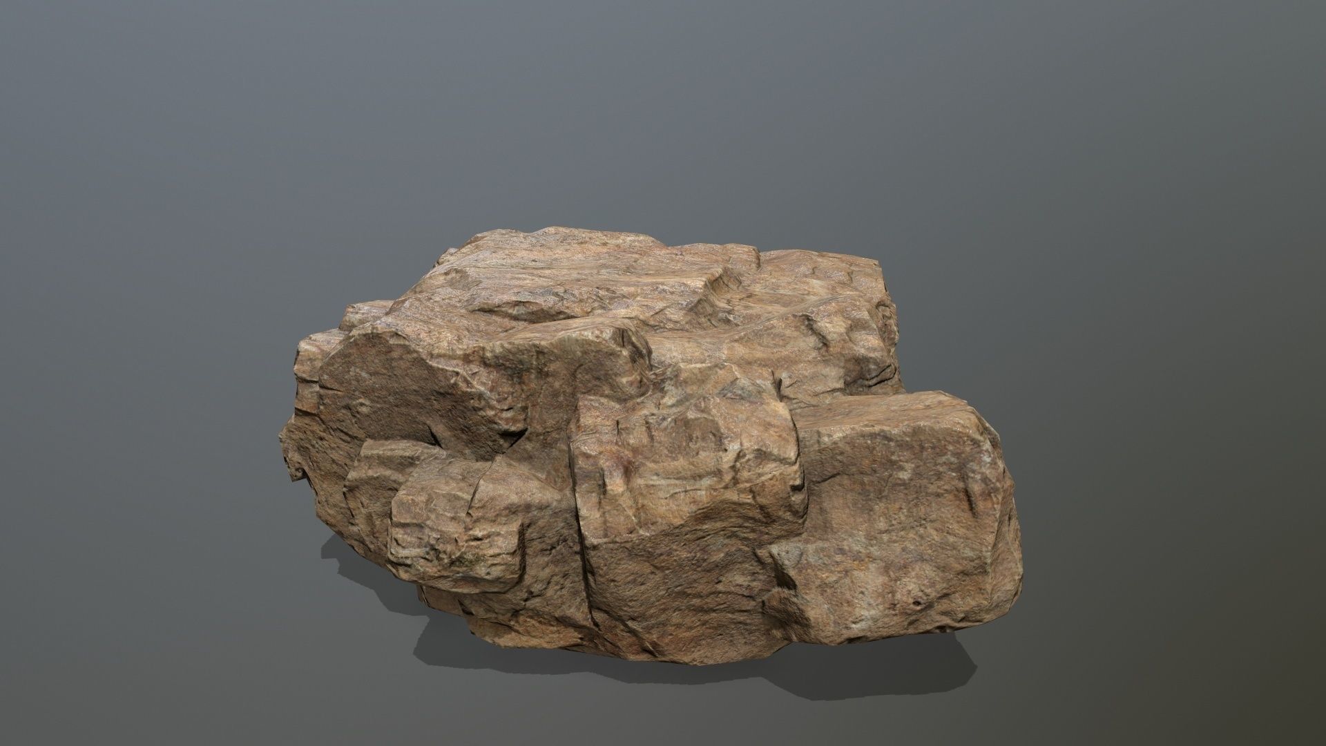 desert rocks Low-poly 3D model_10