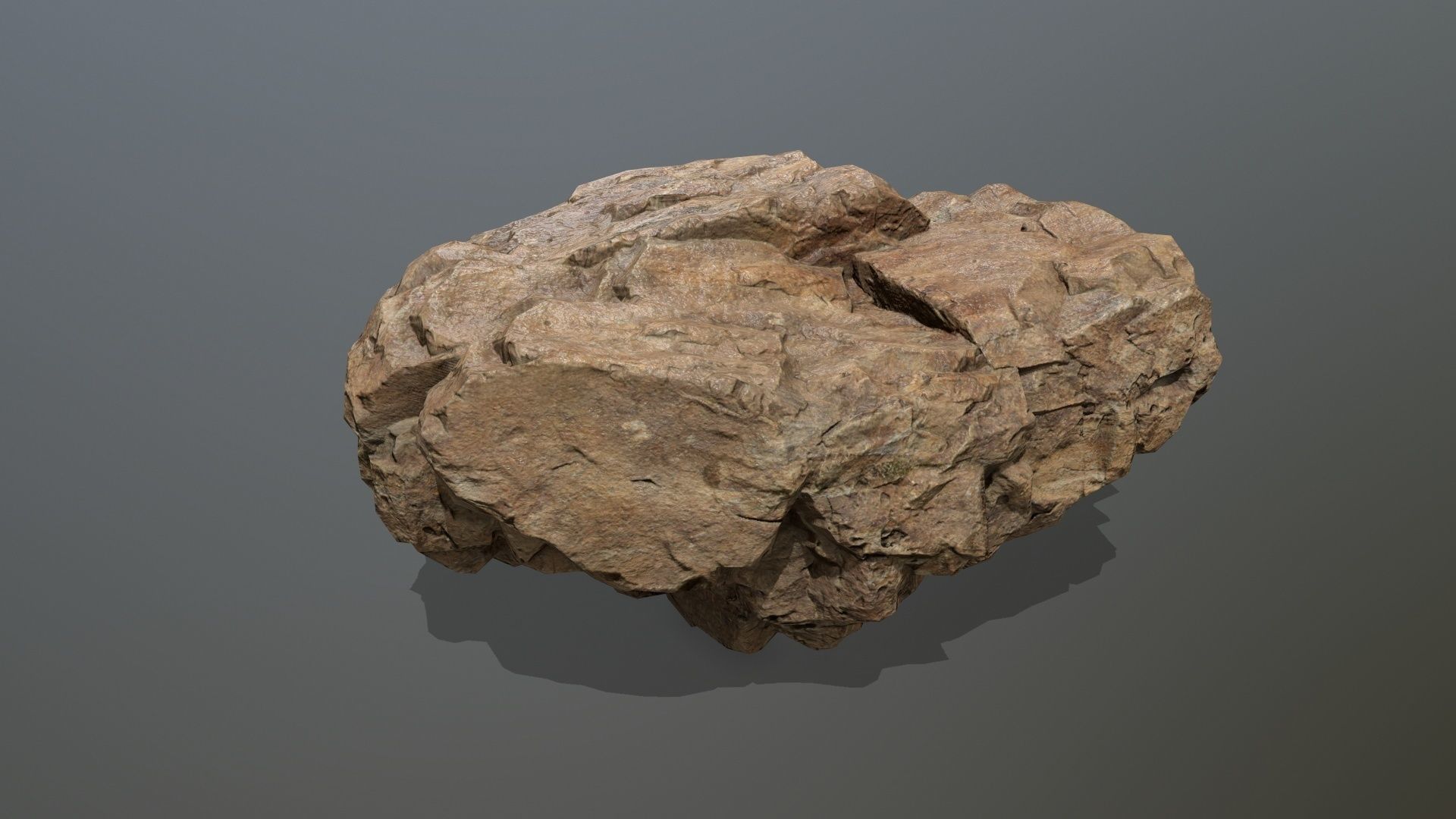 desert rocks Low-poly 3D model_12