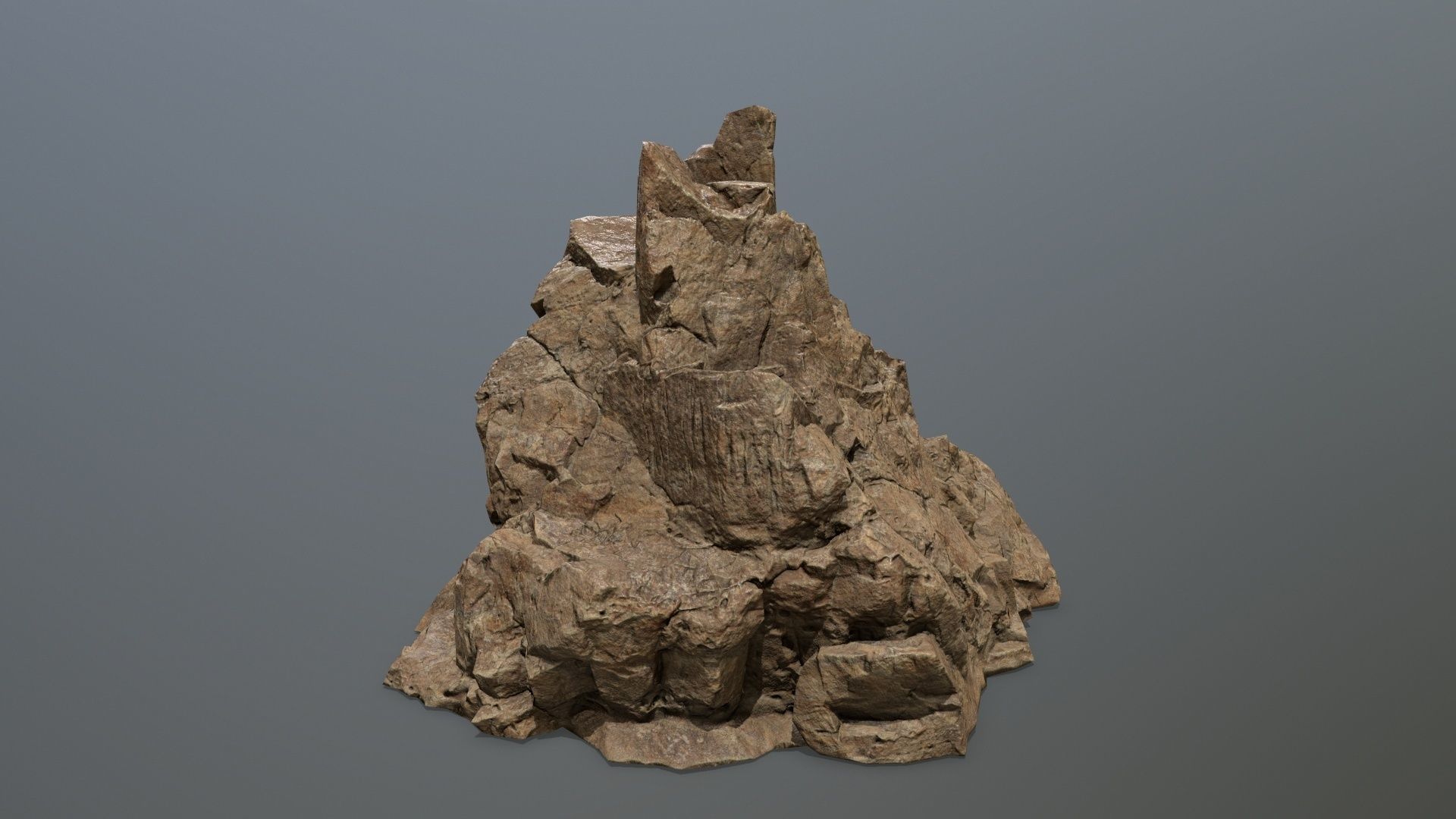 desert rocks Low-poly 3D model_3