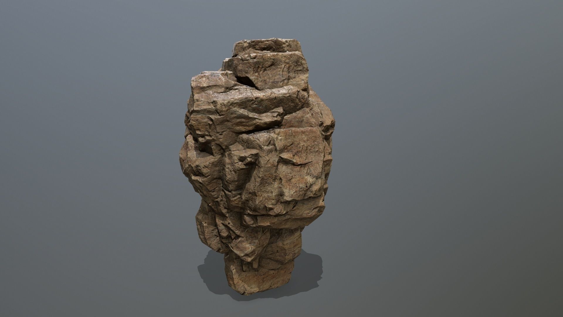 desert rocks Low-poly 3D model_17