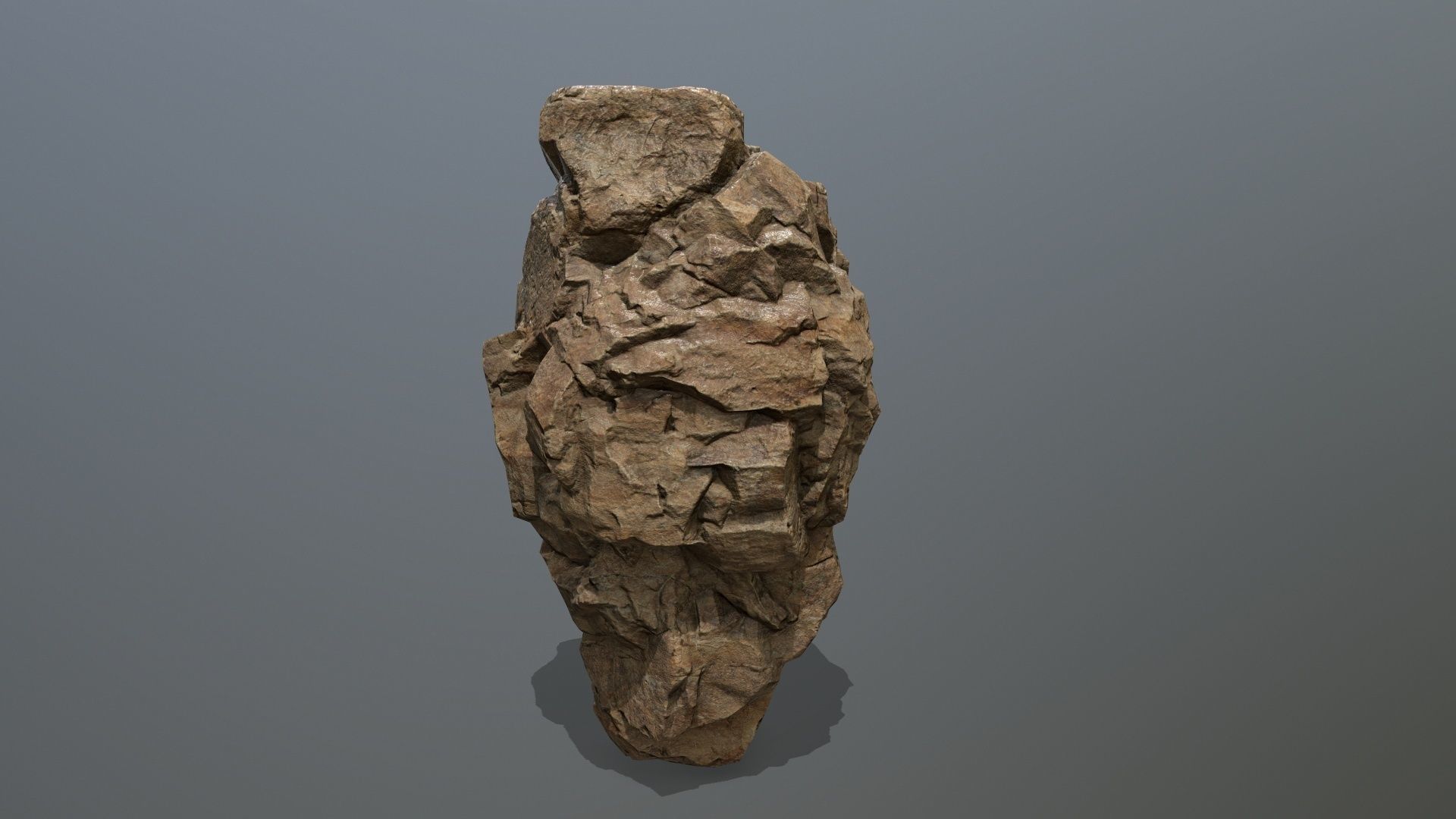 desert rocks Low-poly 3D model_7