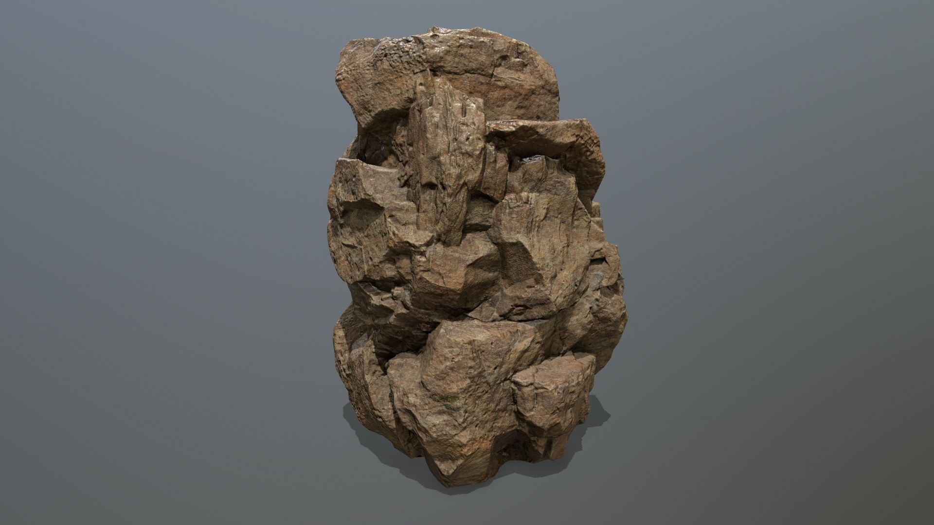 desert rocks Low-poly 3D model_19
