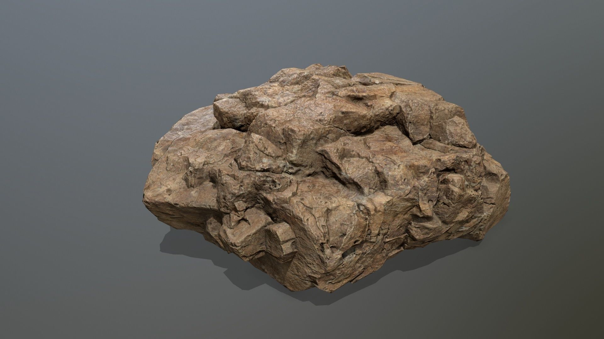 desert rocks Low-poly 3D model_14