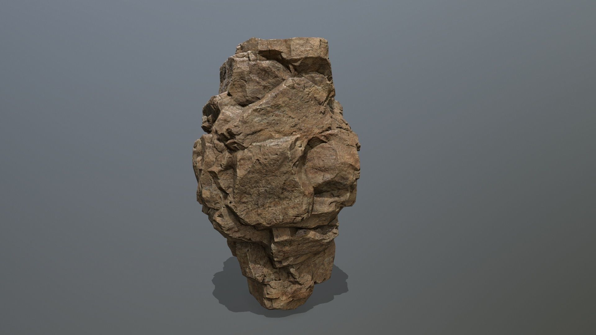 desert rocks Low-poly 3D model_8