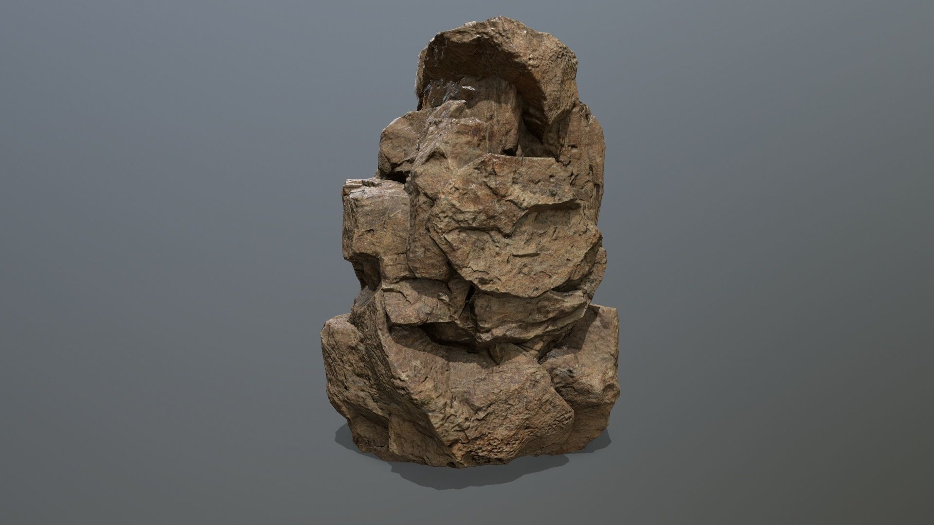 desert rocks Low-poly 3D model_21