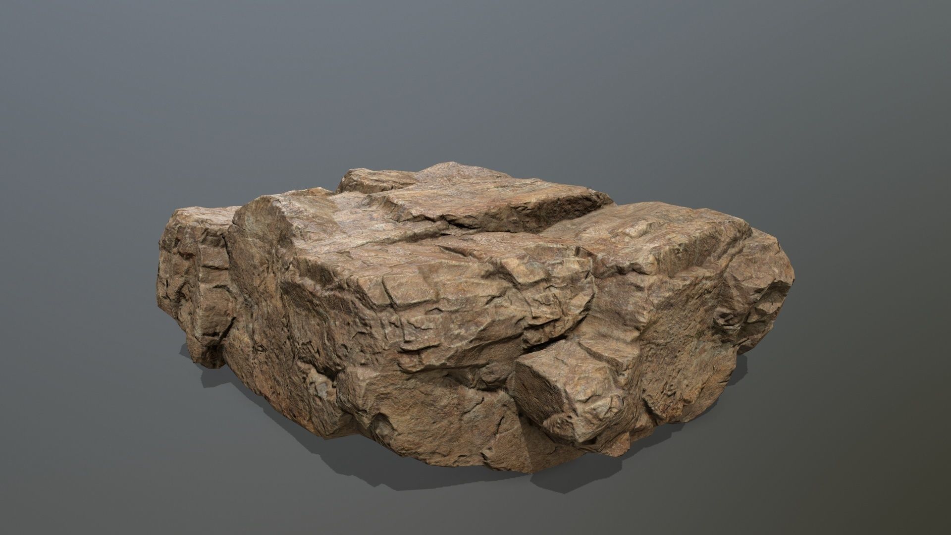 desert rocks Low-poly 3D model_11