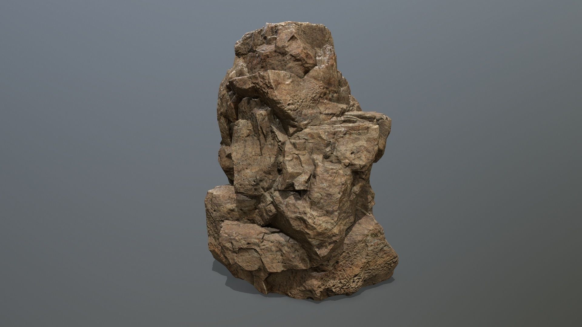 desert rocks Low-poly 3D model_18
