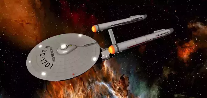 STAR TREK - USS ENTERPRISE NCC-1701 3D model