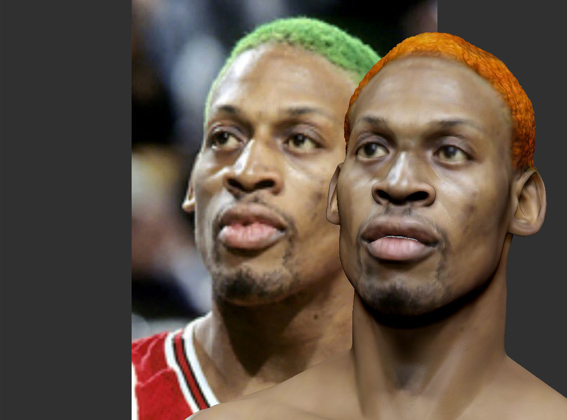 Dennis Rodman bust 3D print model_23
