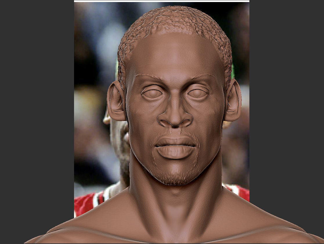 Dennis Rodman bust 3D print model_15