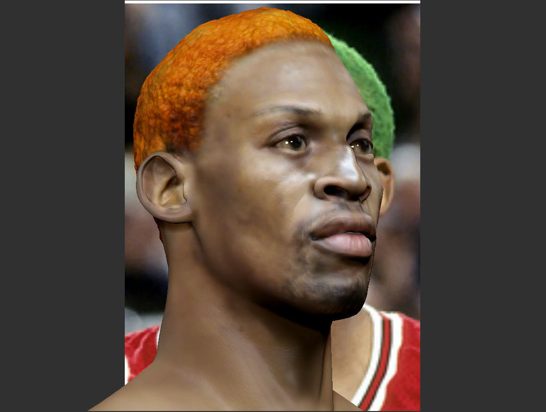 Dennis Rodman bust 3D print model_19