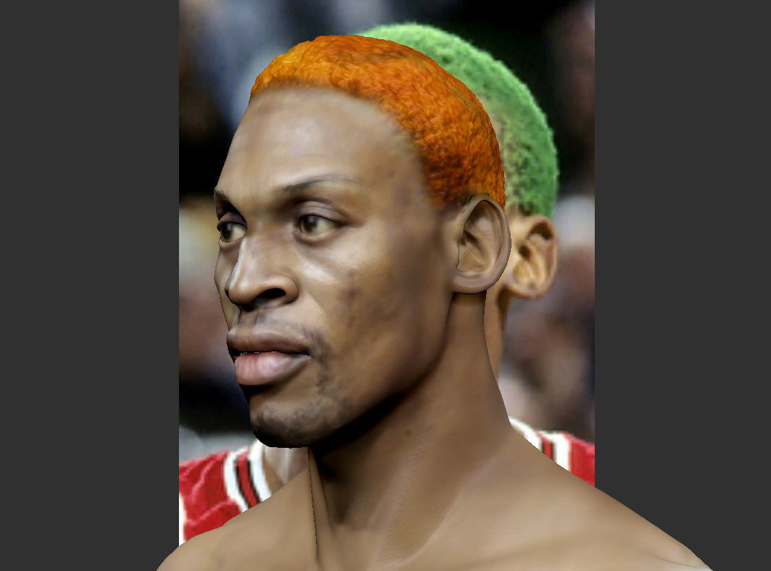 Dennis Rodman bust 3D print model_26
