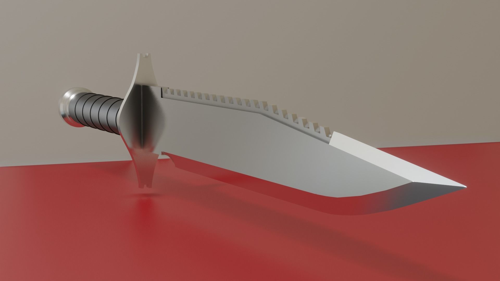 Basic Combat Knife 3D model CGTrader