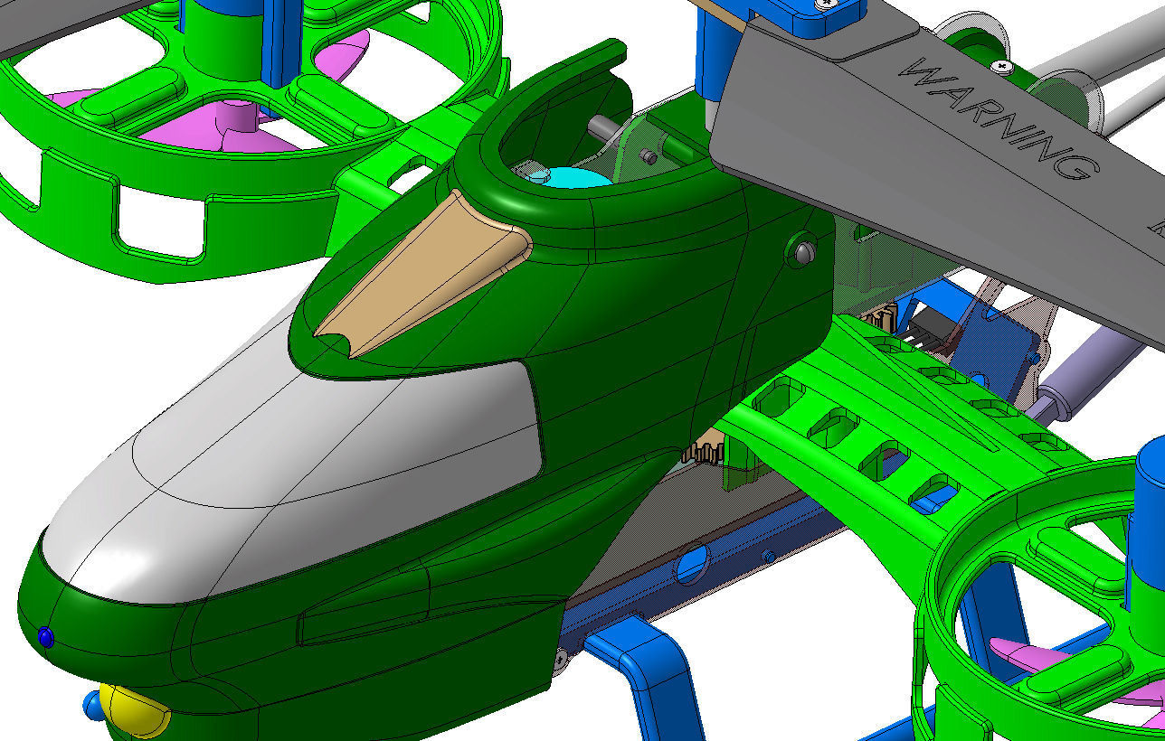 AVATAR STYLE HELICOPTER 3D model_2