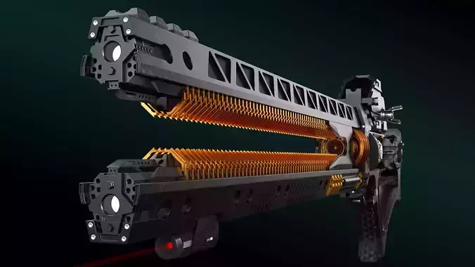 MEGA ELECTRIC  GUN Sci-Fi 3D model