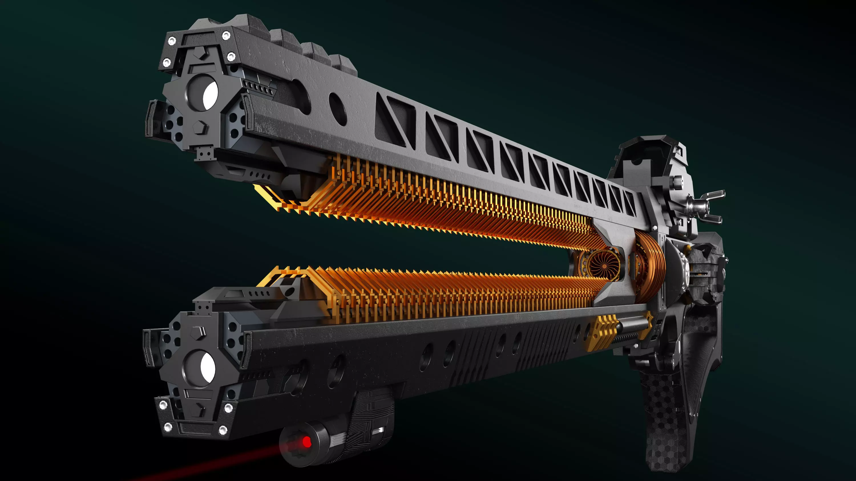 MEGA ELECTRIC GUN Sci-Fi 3D model
