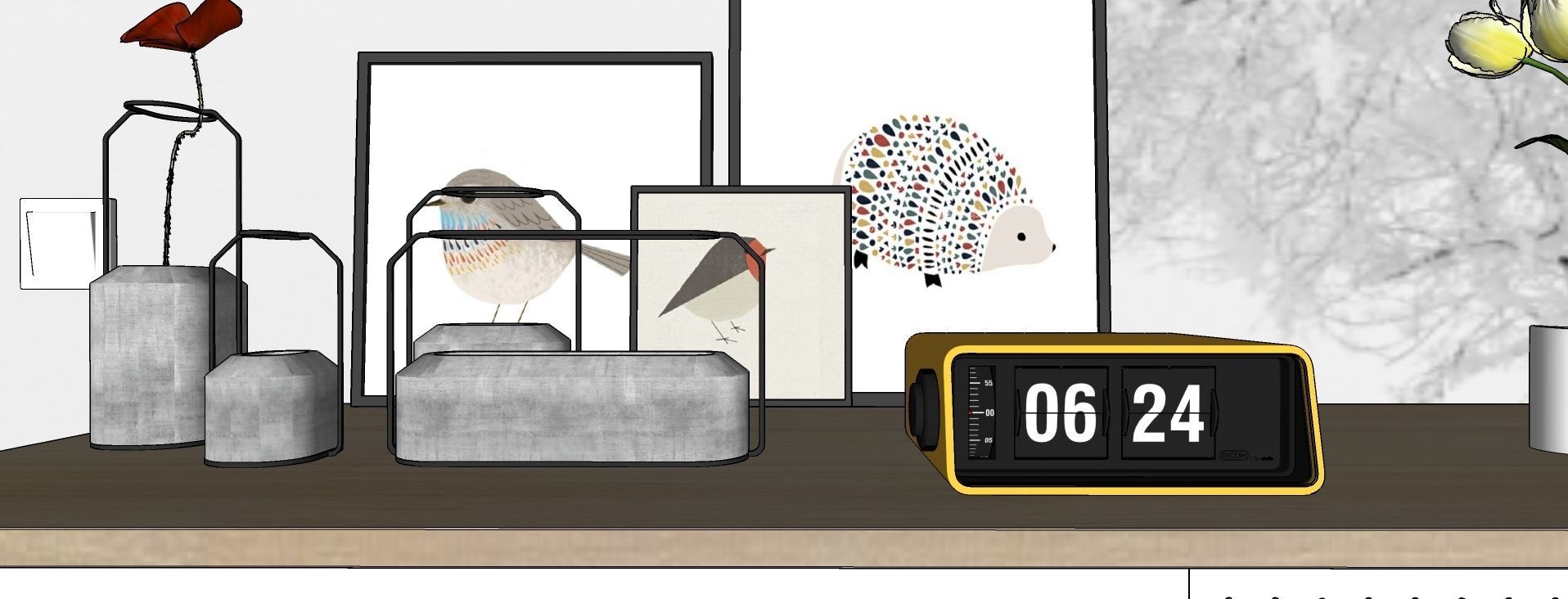 Modern apartment 3D model_5