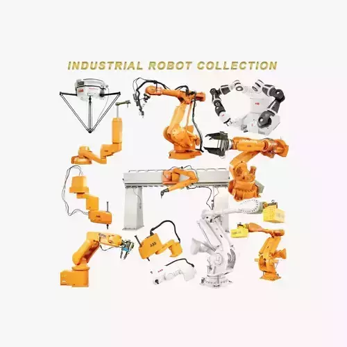 Industrial Robots Collection 3D model