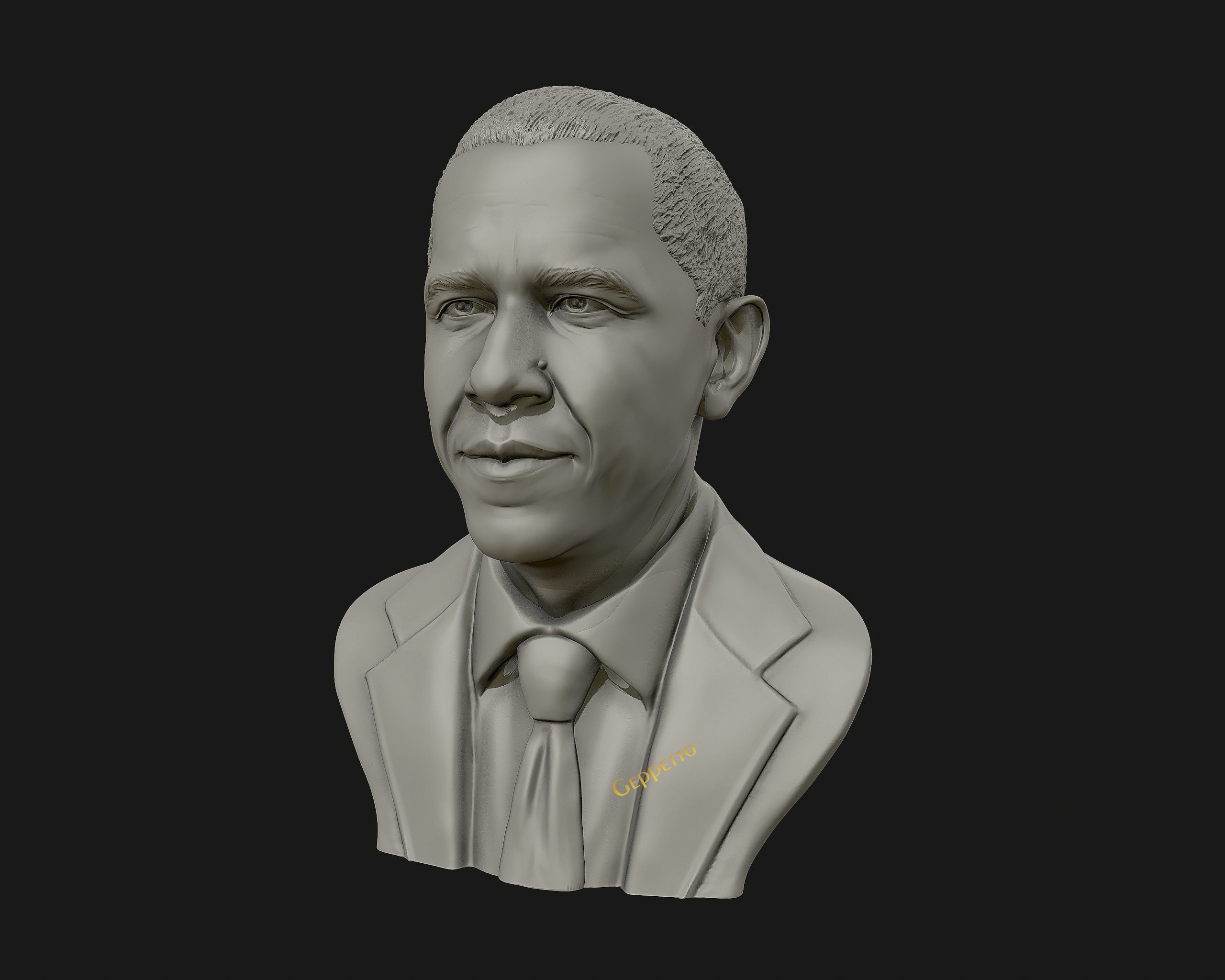 Barack Obama Bust ready to 3D print 3D print model_8