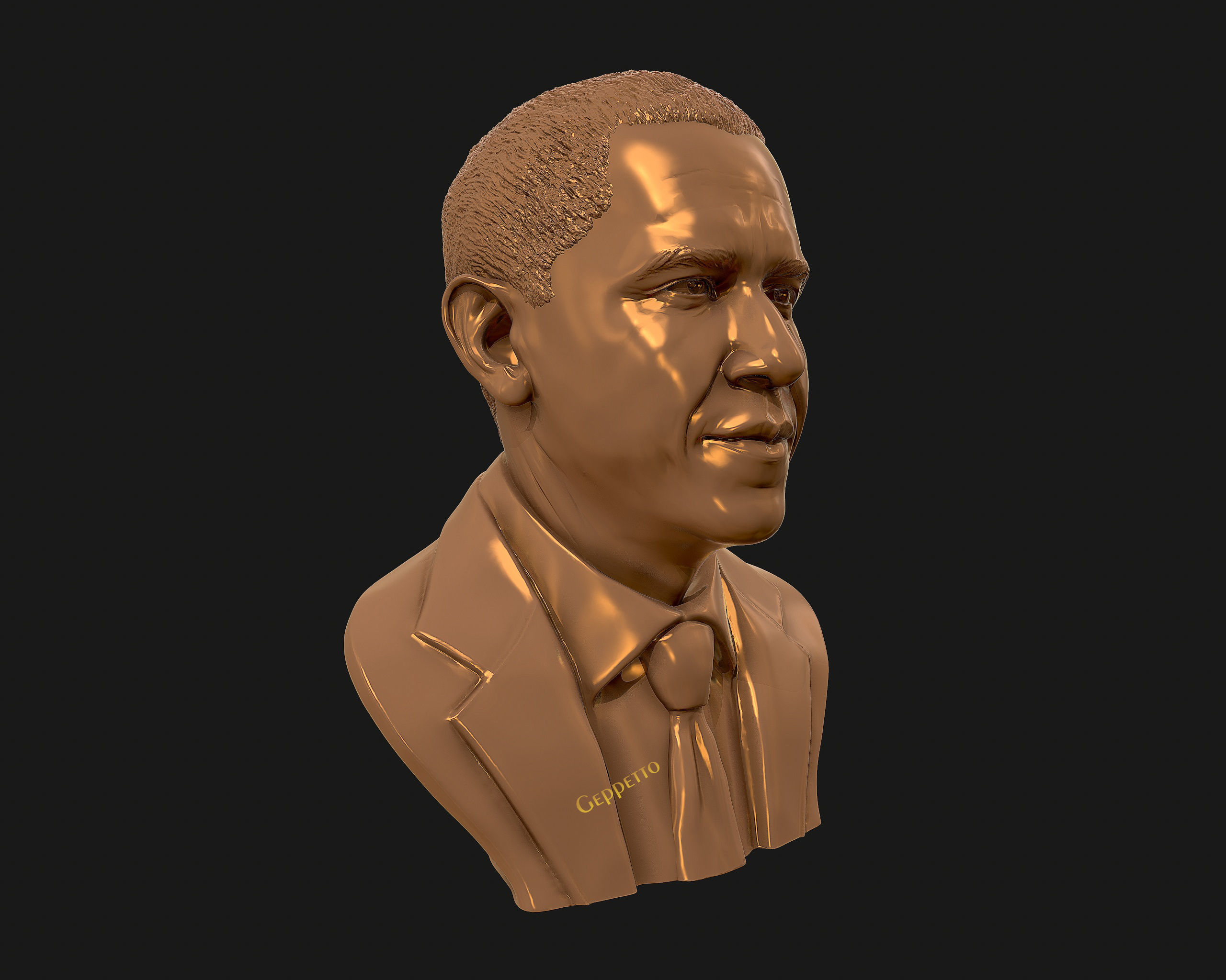 Barack Obama Bust ready to 3D print 3D print model_28