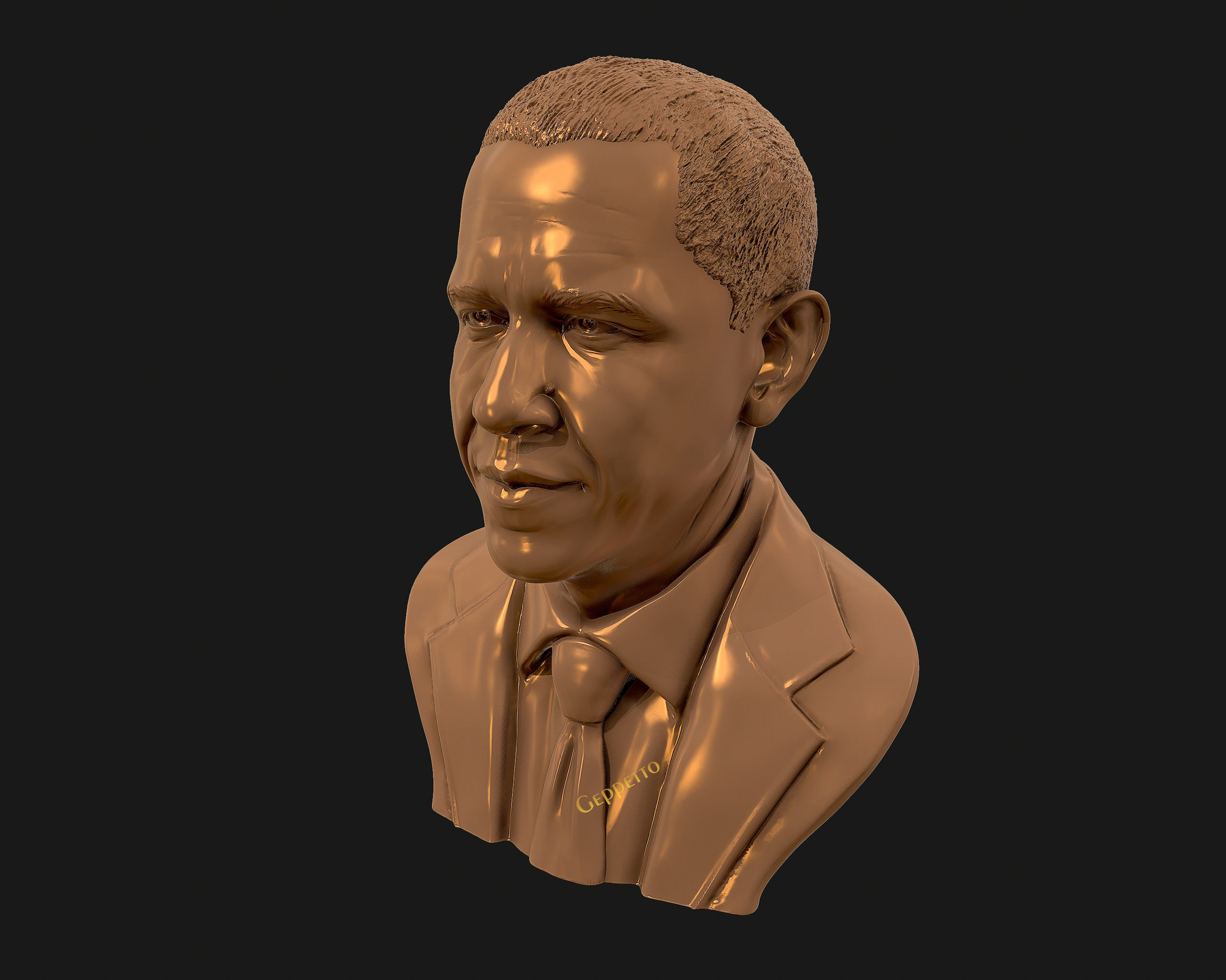 Barack Obama Bust ready to 3D print 3D print model_26