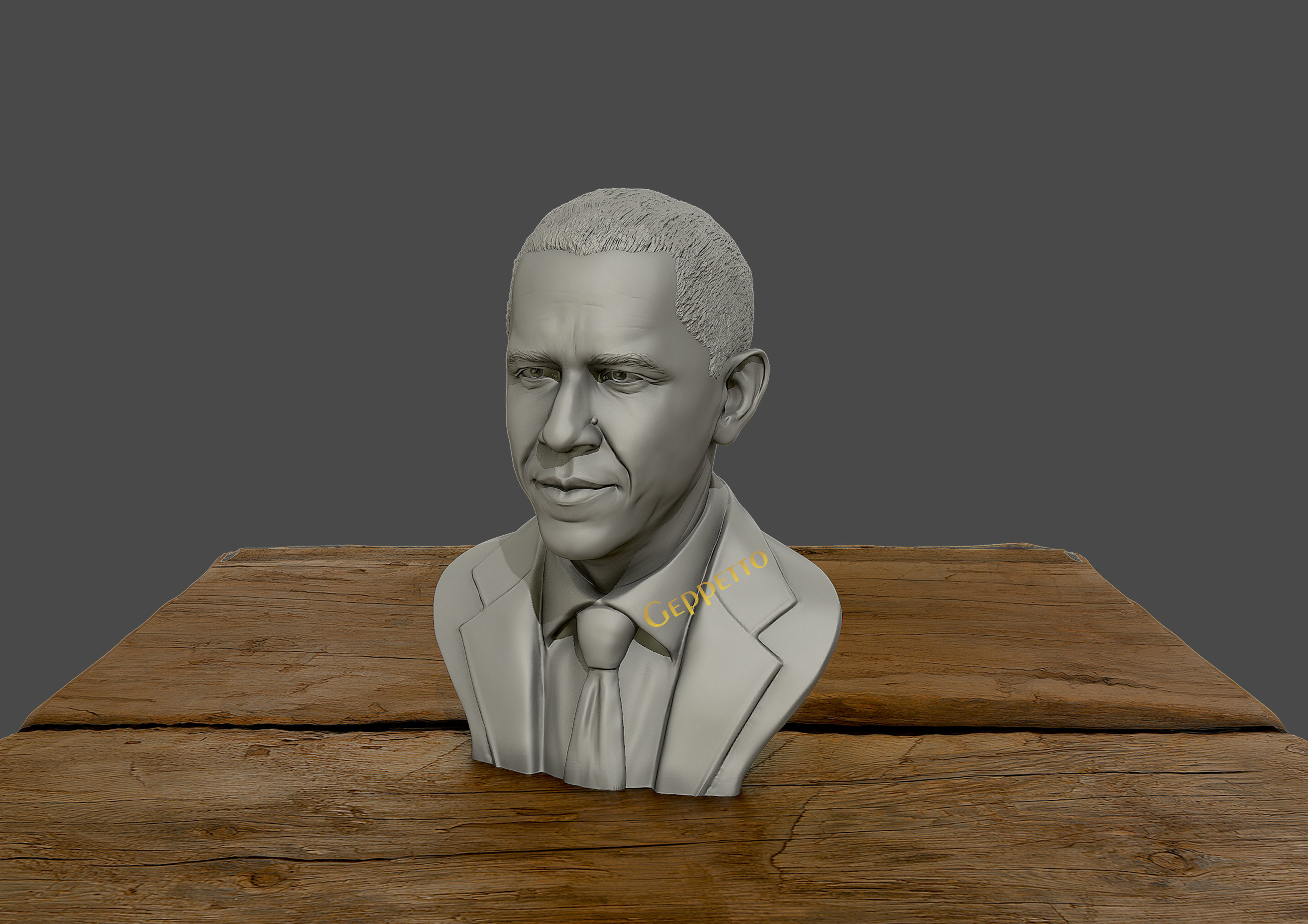Barack Obama Bust ready to 3D print 3D print model_5