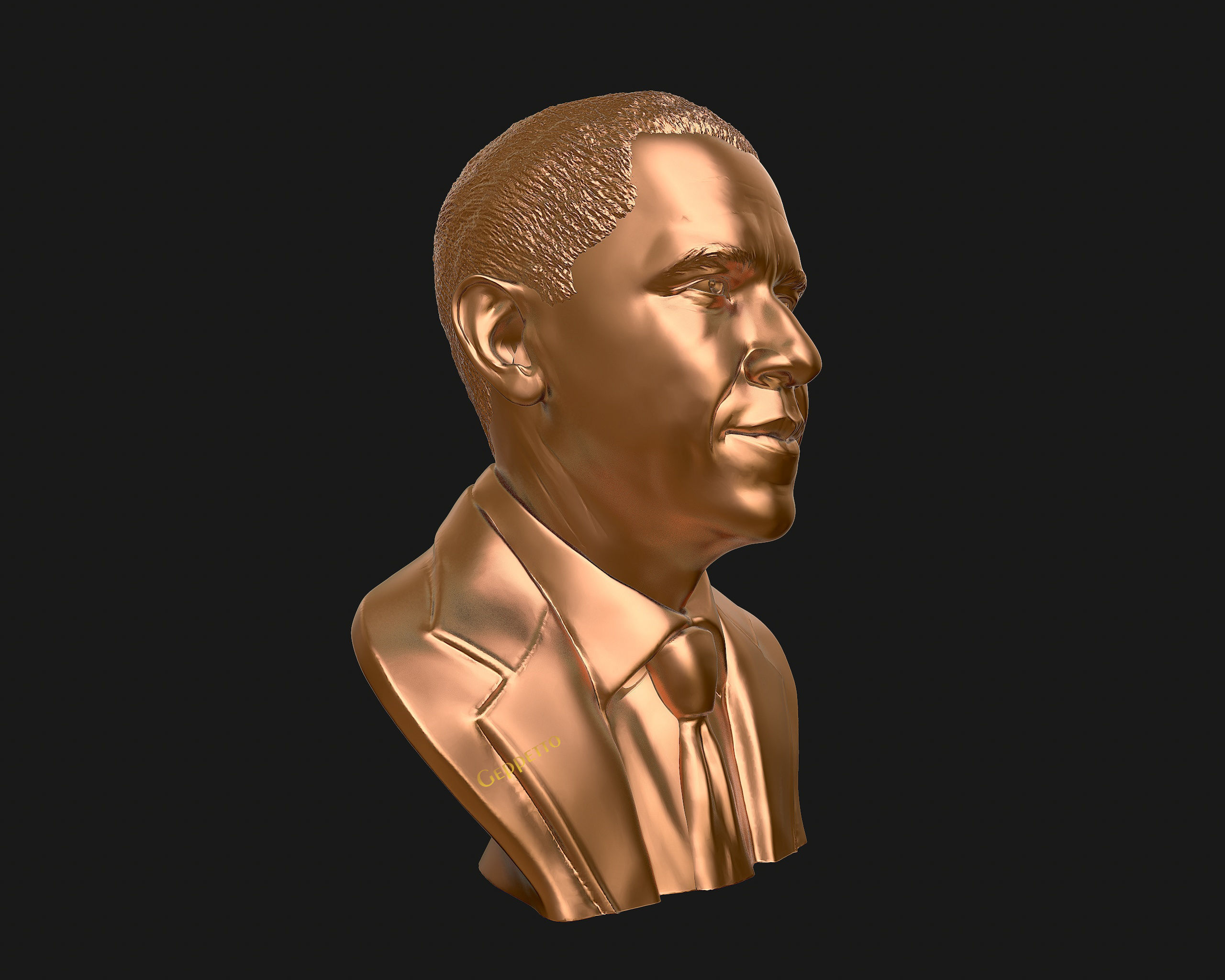 Barack Obama Bust ready to 3D print 3D print model_32