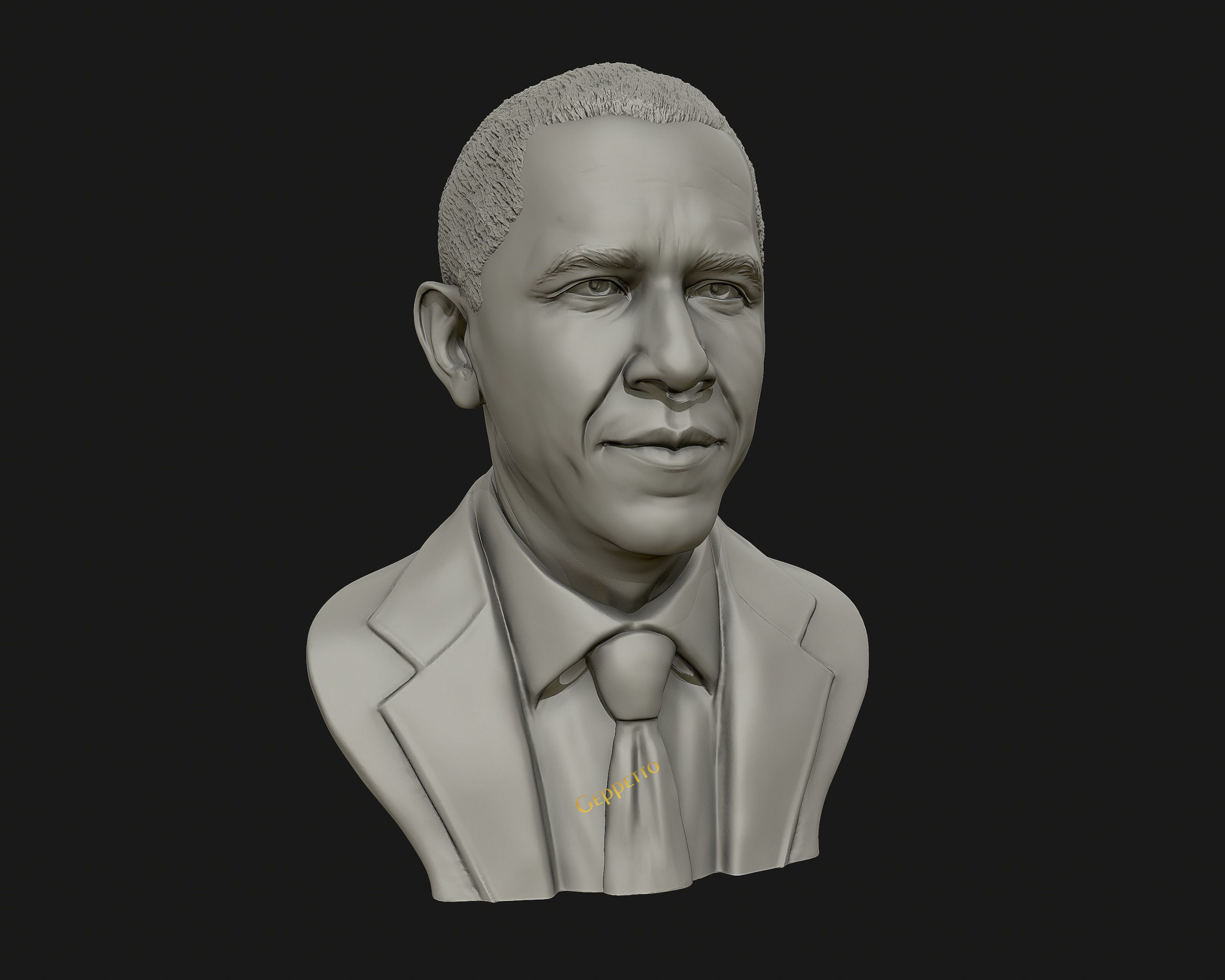 Barack Obama Bust ready to 3D print 3D print model_23