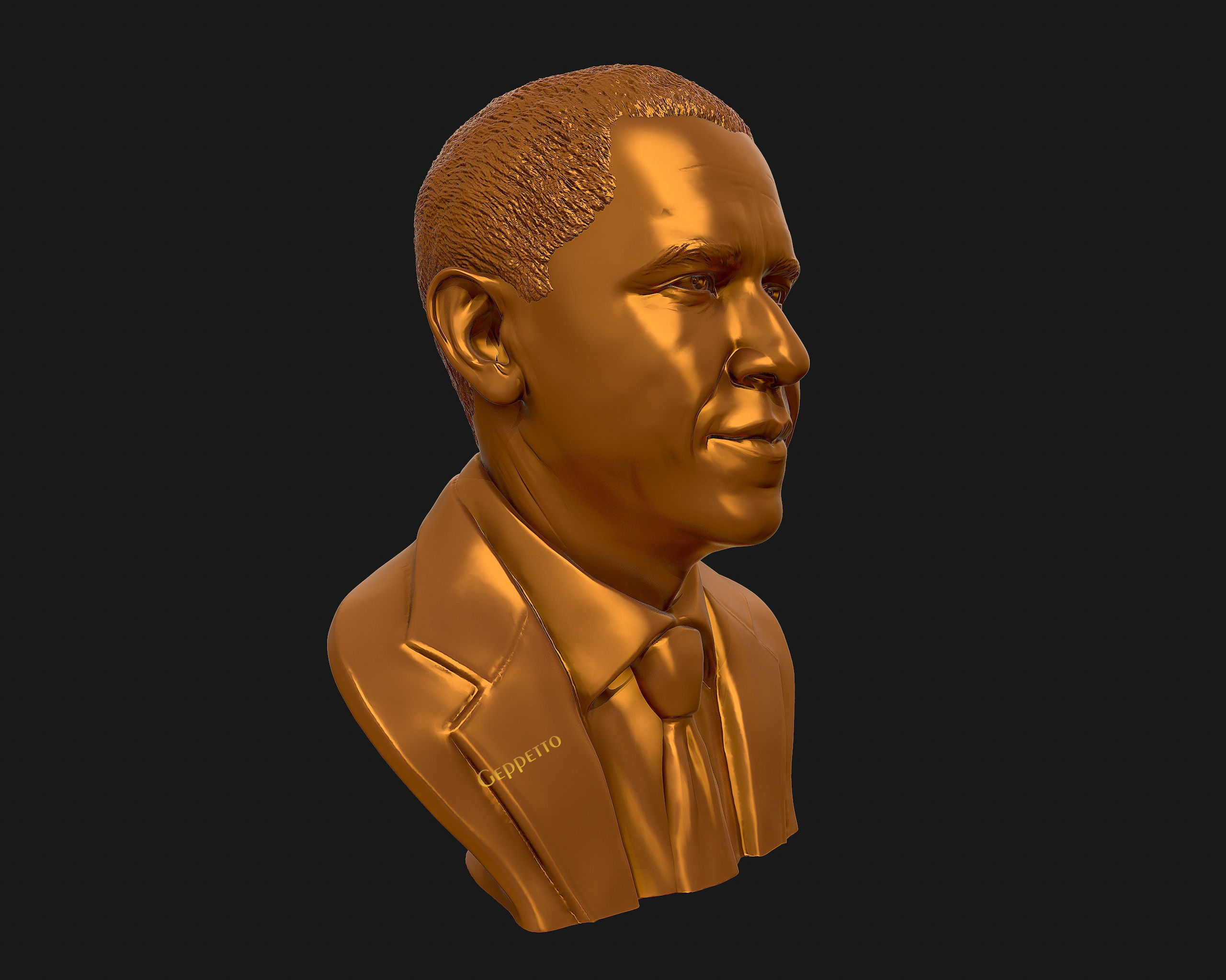 Barack Obama Bust ready to 3D print 3D print model_38