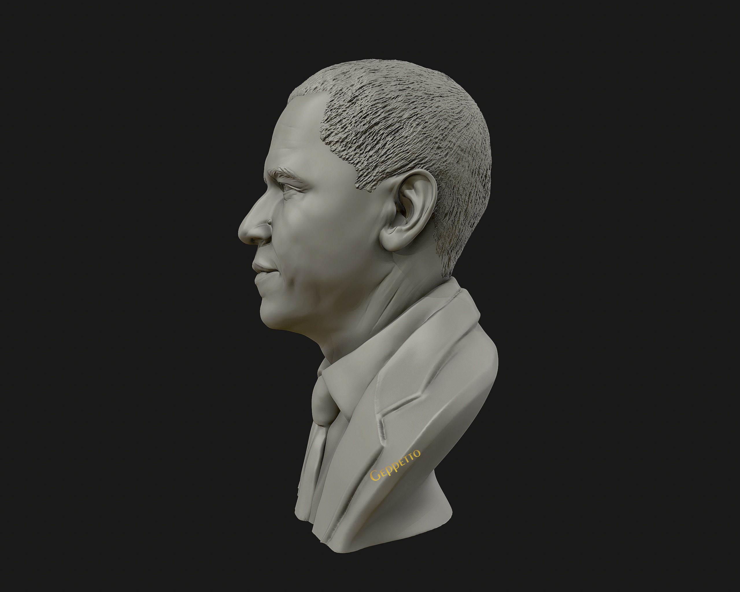 Barack Obama Bust ready to 3D print 3D print model_16